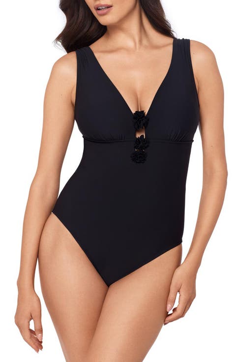Wallis Plunge One-Piece Swimsuit