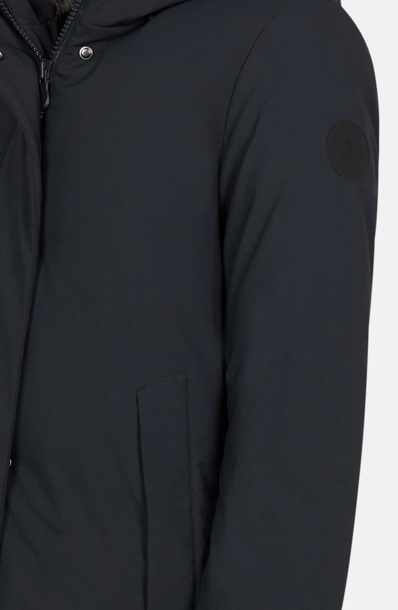 Save The Duck Smeg Waterproof Long Parka with Faux Fur Lined Hood, Alternate, color,