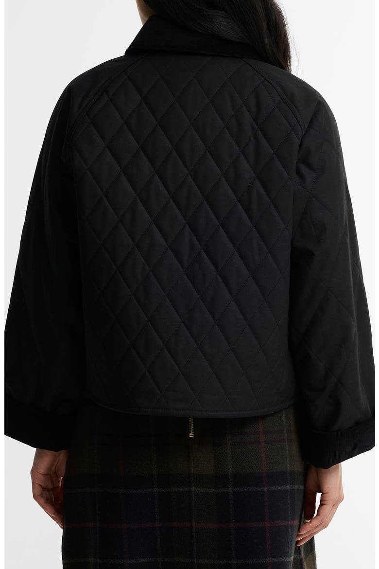 Icons Spey Quilted Waxed Cotton Jacket, Alternate, color, BLACK/ CLASSIC