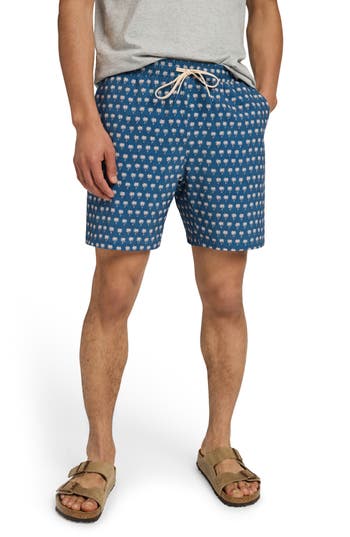 Faherty Shorelite Performance Swim Trunks In Blue