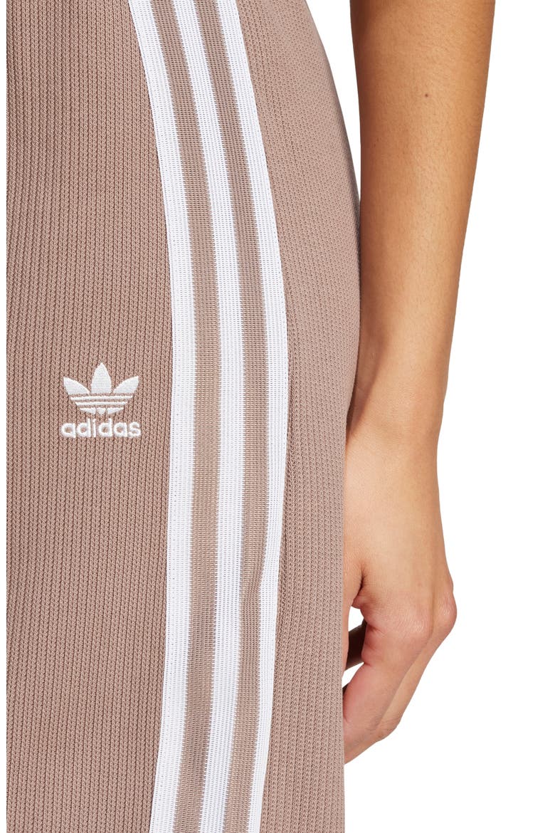3-Stripes Knit Midi Skirt, Alternate, color, TRACE BROWN