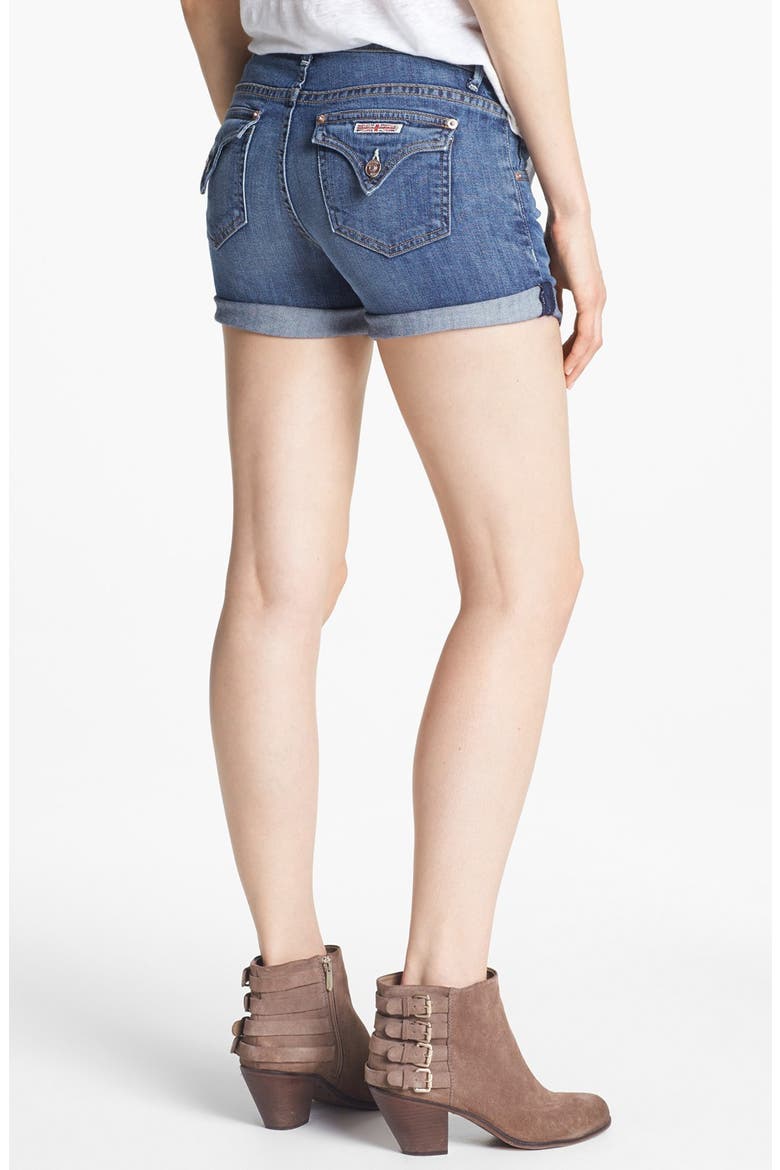 Cuff Denim Shorts, Alternate, color, HACKNEY