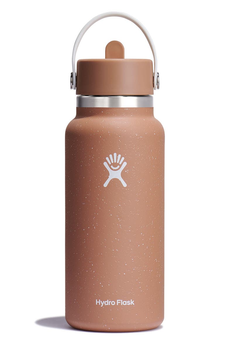 32-Ounce Wide Mouth Flex Straw Cap Water Bottle, Main, color, SANDY