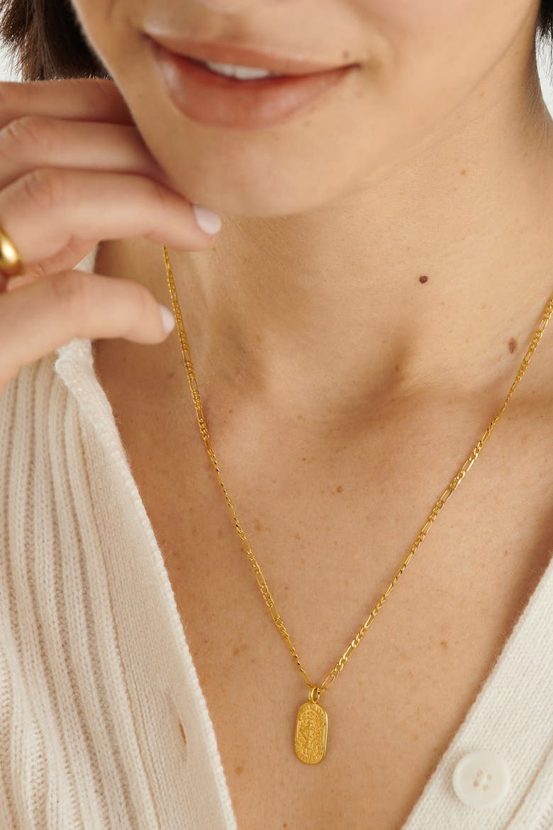 'Sagittarius' Waterproof Gold Zodiac Necklace, Alternate, color, GOLD