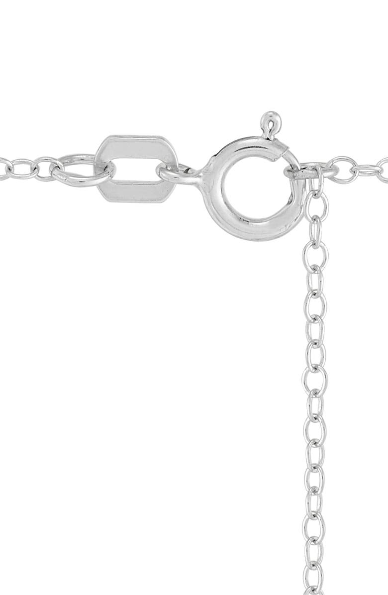 Frankie & Zoe 10K White Gold Lab Grown Diamond Frontal Necklace, Alternate, color, White Gold
