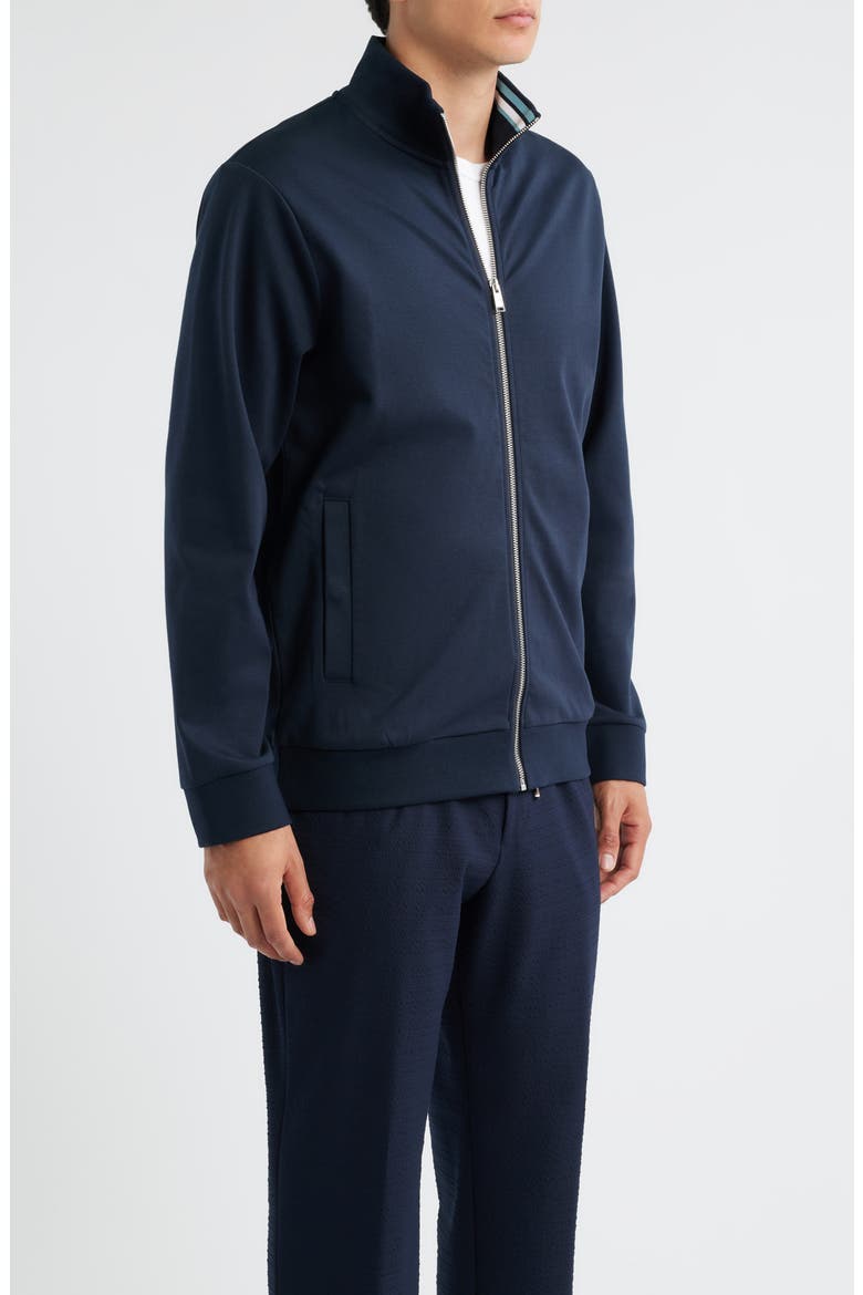 Shepherd Knit Zip Jacket, Alternate, color, DARK BLUE