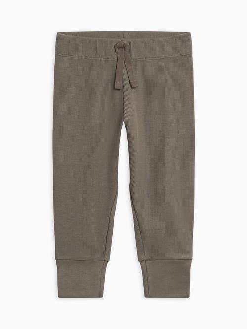 Kendi Charlie Ribbed Joggers In Brown