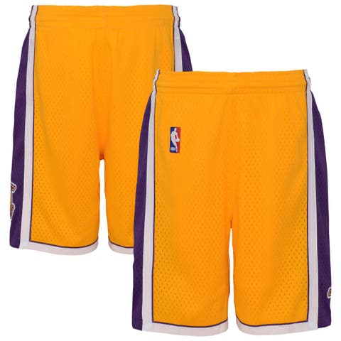 Youth Mitchell & Ness  Gold Los Angeles Lakers Swingman Shorts