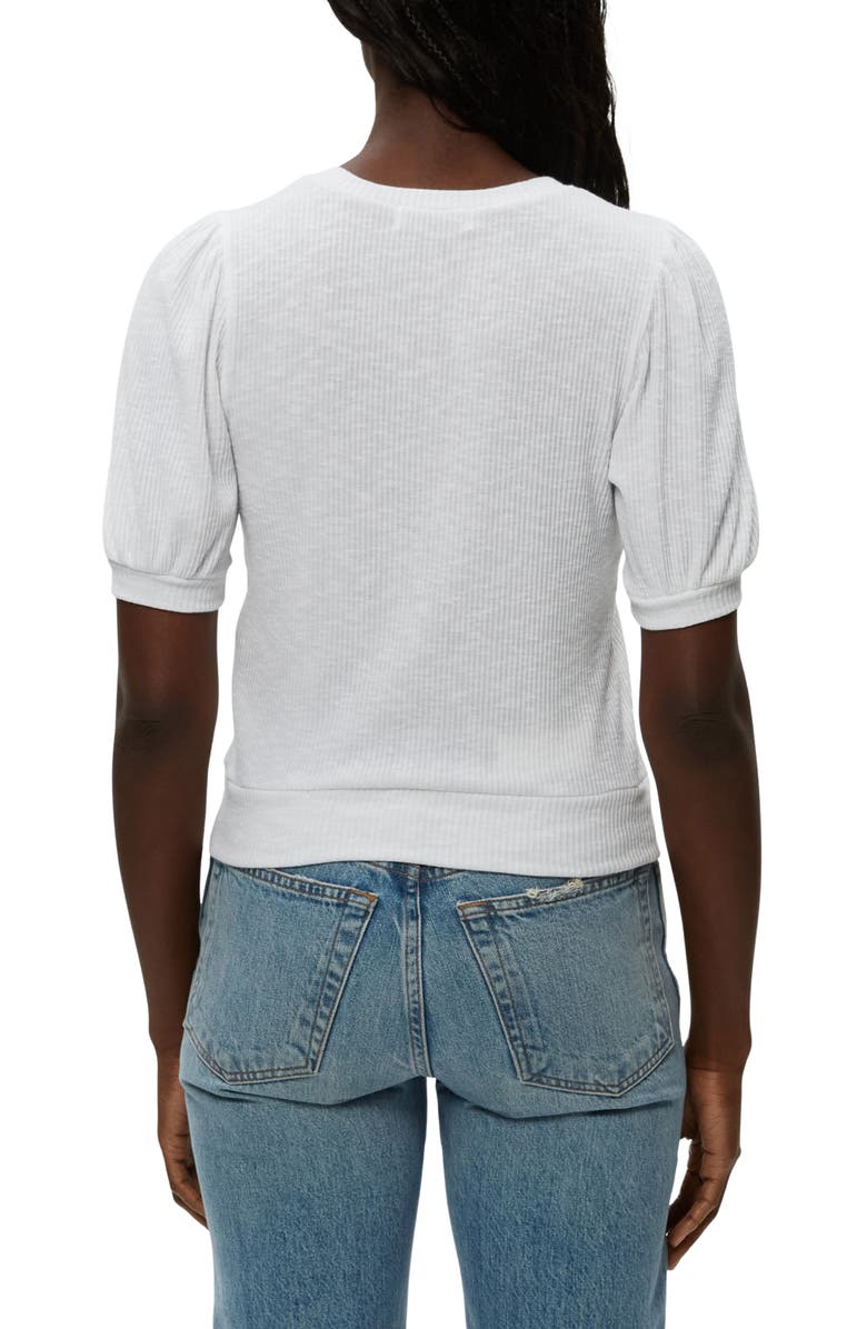 Michael Stars Quinn Puff Sleeve Rib Top, Alternate, color, 