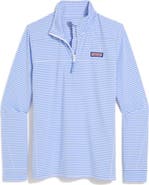 vineyard vines Microstripe Sankaty Half Zip Shep Shirt