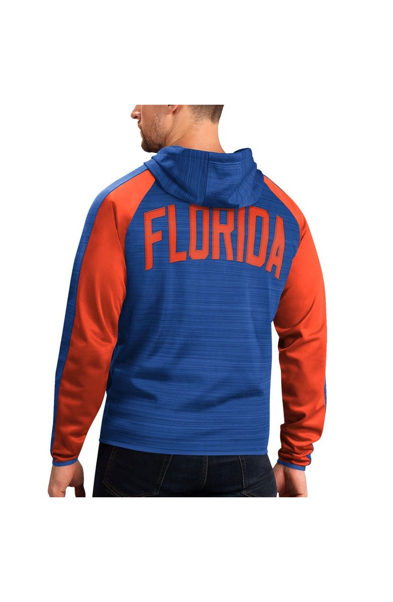 G-III SPORTS BY CARL BANKS Men's G-III Sports by Carl Banks Royal Florida Gators Neutral Zone Raglan Full-Zip Track Jacket Hoodie, Alternate, color, Royal