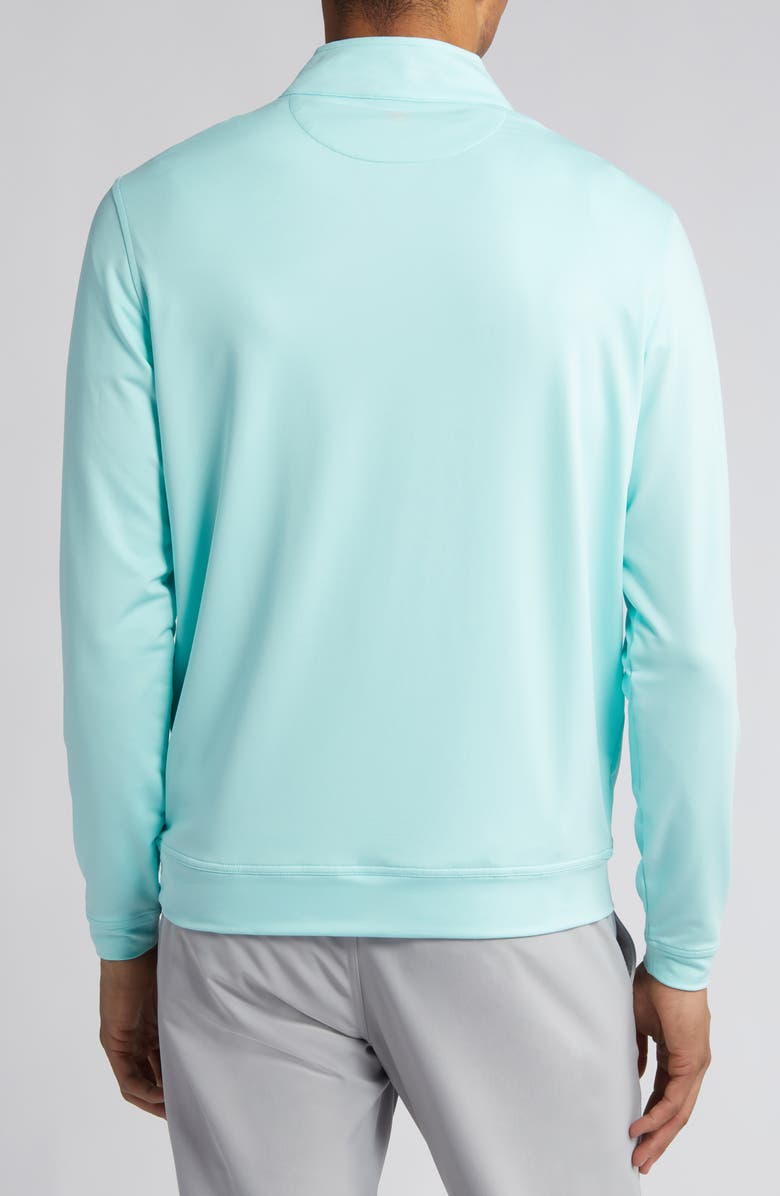 Peter Millar Perth Mélange Performance Quarter Zip Sweatshirt, Alternate, color, 