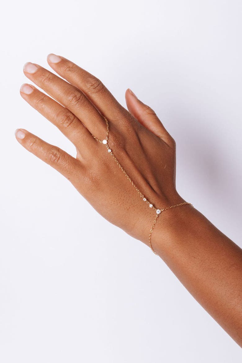 Miley Hand Chain, Alternate, color, GOLD
