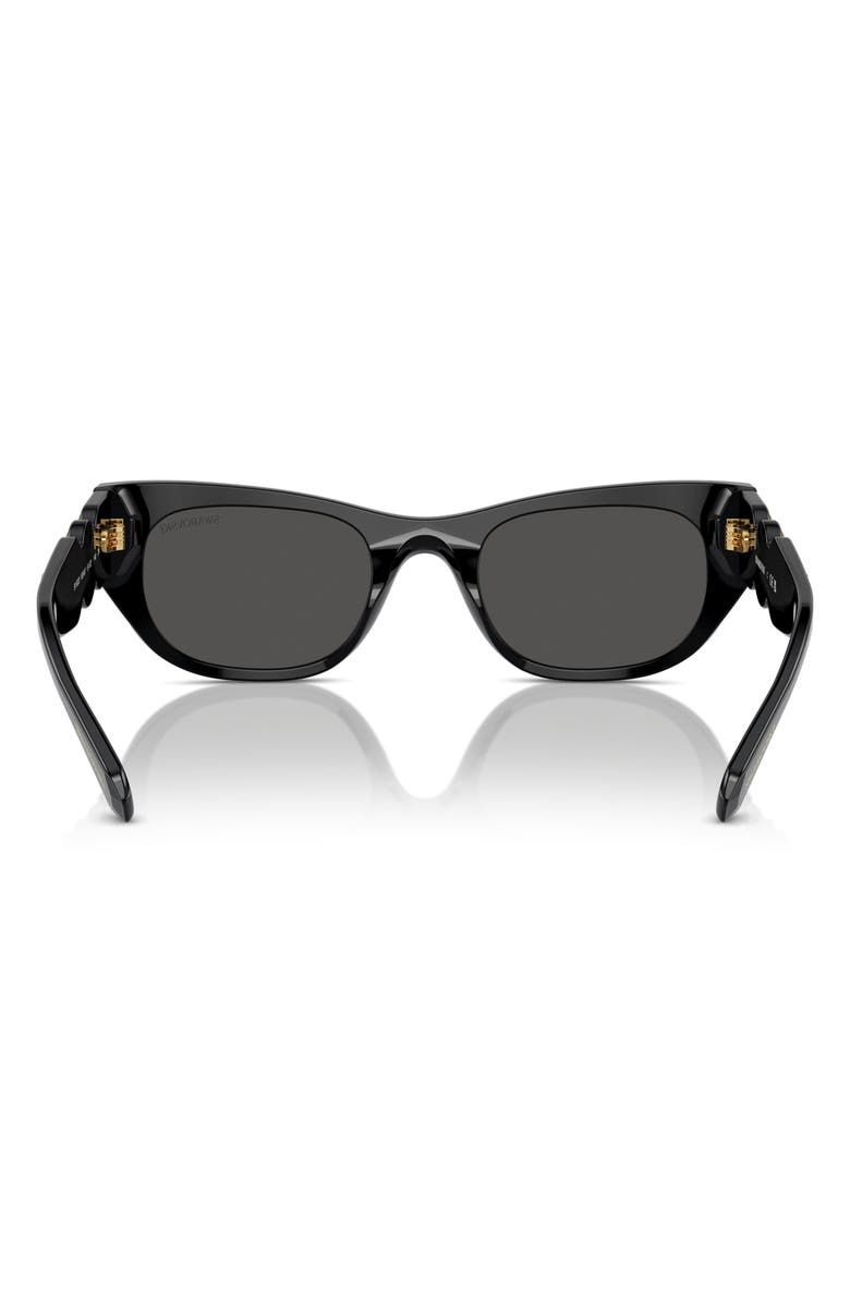 Swarovski 51mm Pillow Sunglasses, Alternate, color, Black