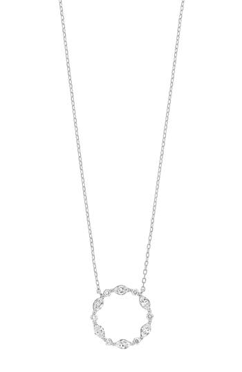 Bony Levy Solstice Diamond Open Circle Pendant Necklace In Metallic