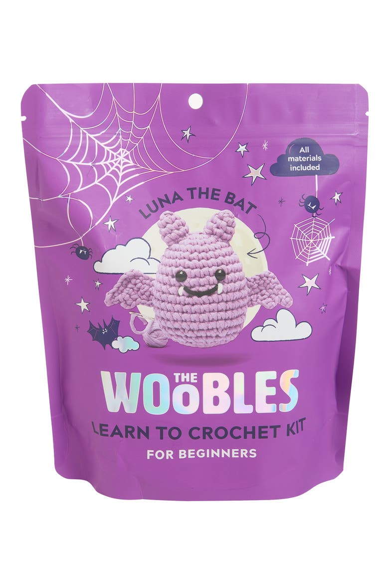 Bat Crochet Kit, Main, color, PURPLE