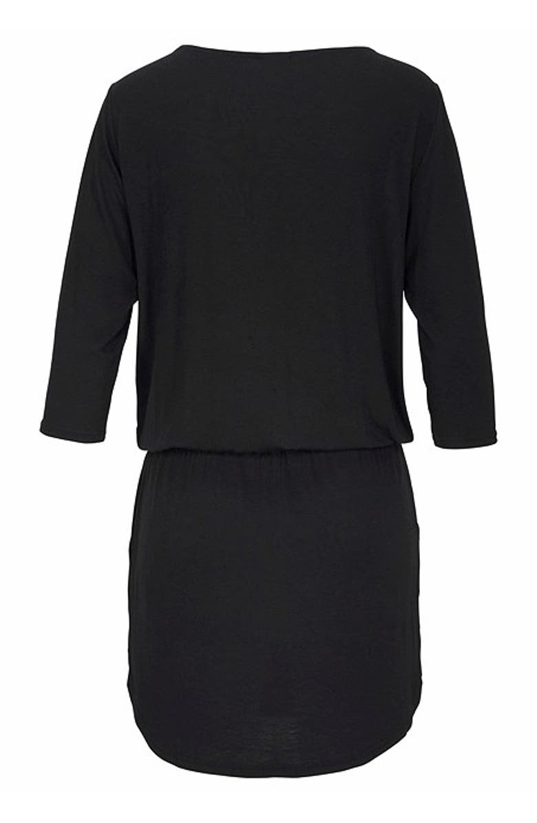 LASCANA Women's Zipper Detail Mini Dress, Alternate, color,