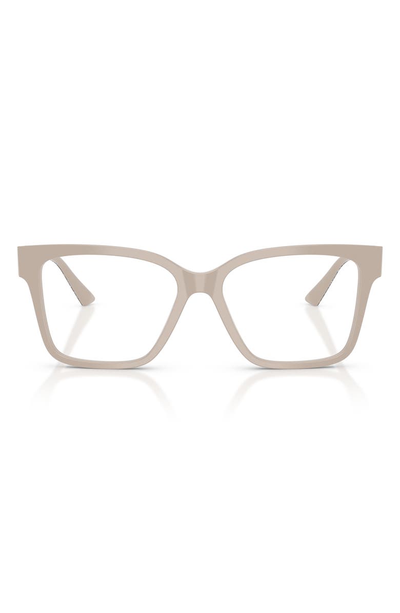 Jimmy Choo 55mm Pillow Optical Glasses, Main, color, Sand / Demo Lens