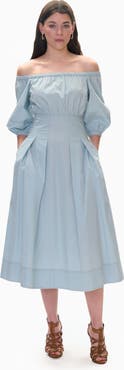 Rebecca Taylor Solene Off The Shoulder Dress