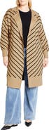 City Chic Elsie Stripe Cardigan