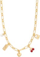 COACH Cherry Mixed Charm Necklace