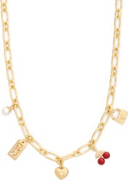 COACH Cherry Mixed Charm Necklace