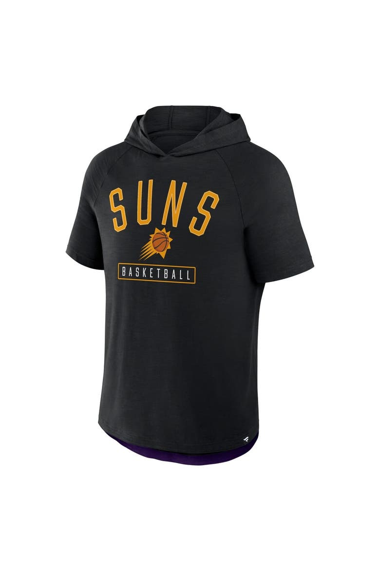 Men's Fanatics Black Phoenix Suns Pass Legend Raglan Hoodie T-Shirt, Alternate, color, Black