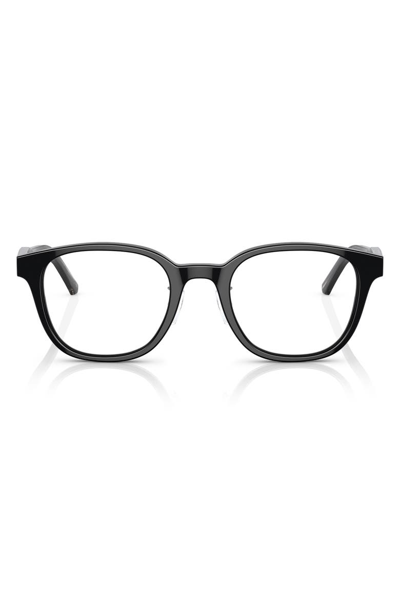 Emporio Armani 49mm Phantos Optical Glasses, Main, color, Black / Demo Lens