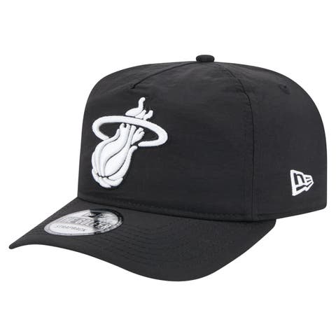 Men's New Era Black Miami Heat Injection Everyday Golfer Adjustable Hat