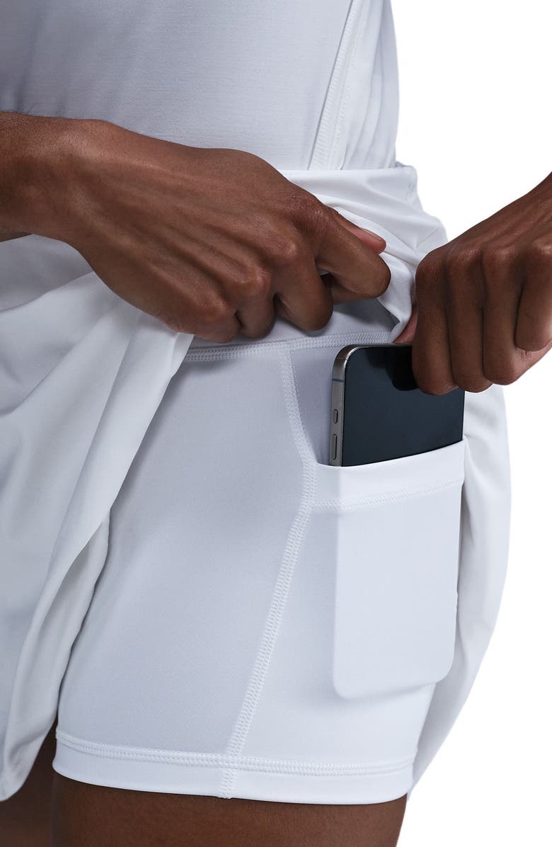 Nike Victory Dri-FIT Mid-Rise Tennis Skort, Alternate, color, White/ Black