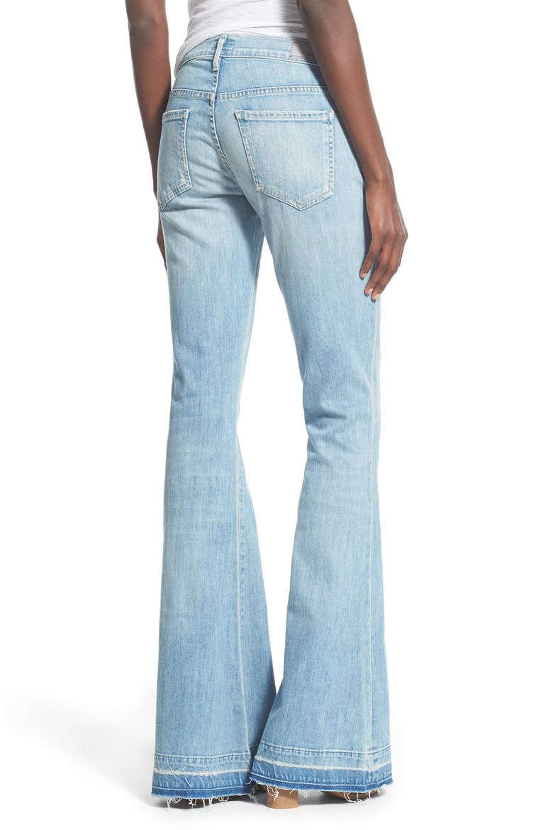 A Gold E 'Madison' Ultra Flare Jeans, Alternate, color, BLUE LAGOON