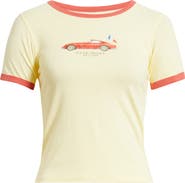 GOLDEN HOUR French Car Ringer Graphic T-Shirt