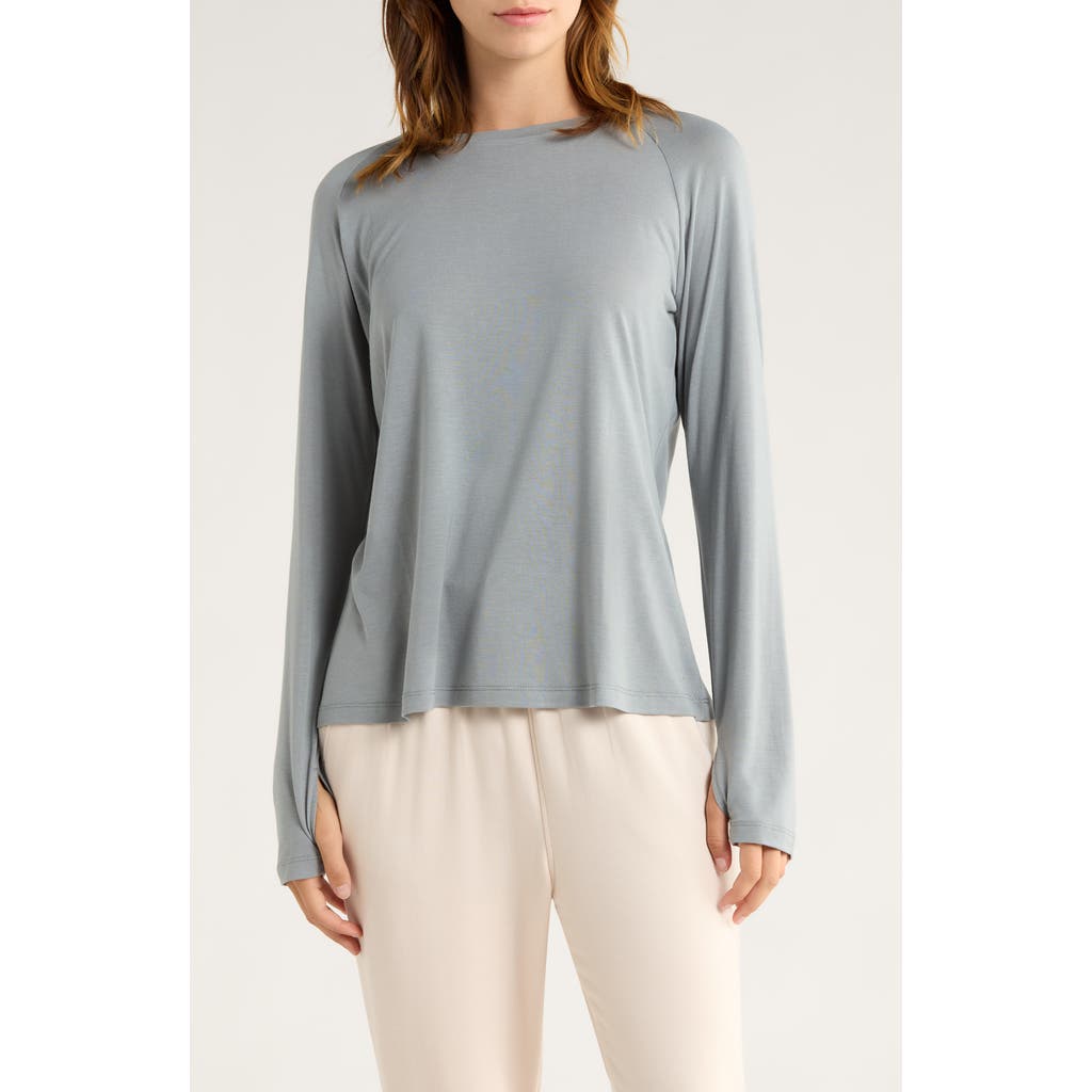 Free Fly Lightweight Long Sleeve Top In Blue