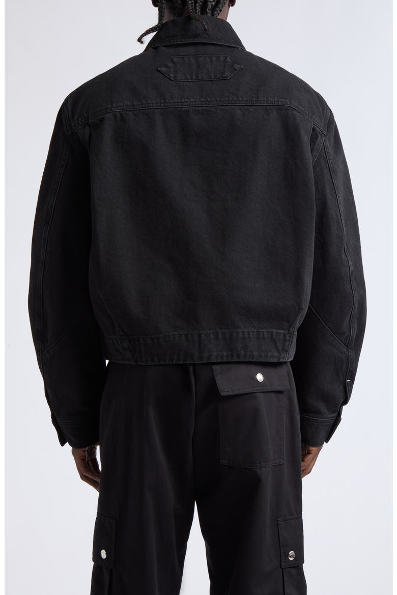 La Veste De-Nimes Canevas Jacket, Alternate, color, BLACK