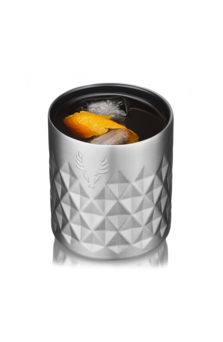 Viski Paragon Stainless Steel Rocks Tumbler, Alternate, color, Platinum