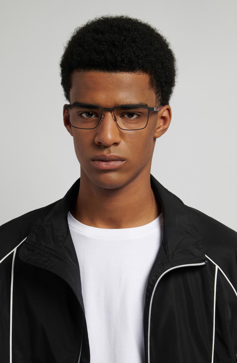 Carrera Eyewear 55mm Rectangular Optical Glasses, Alternate, color, 