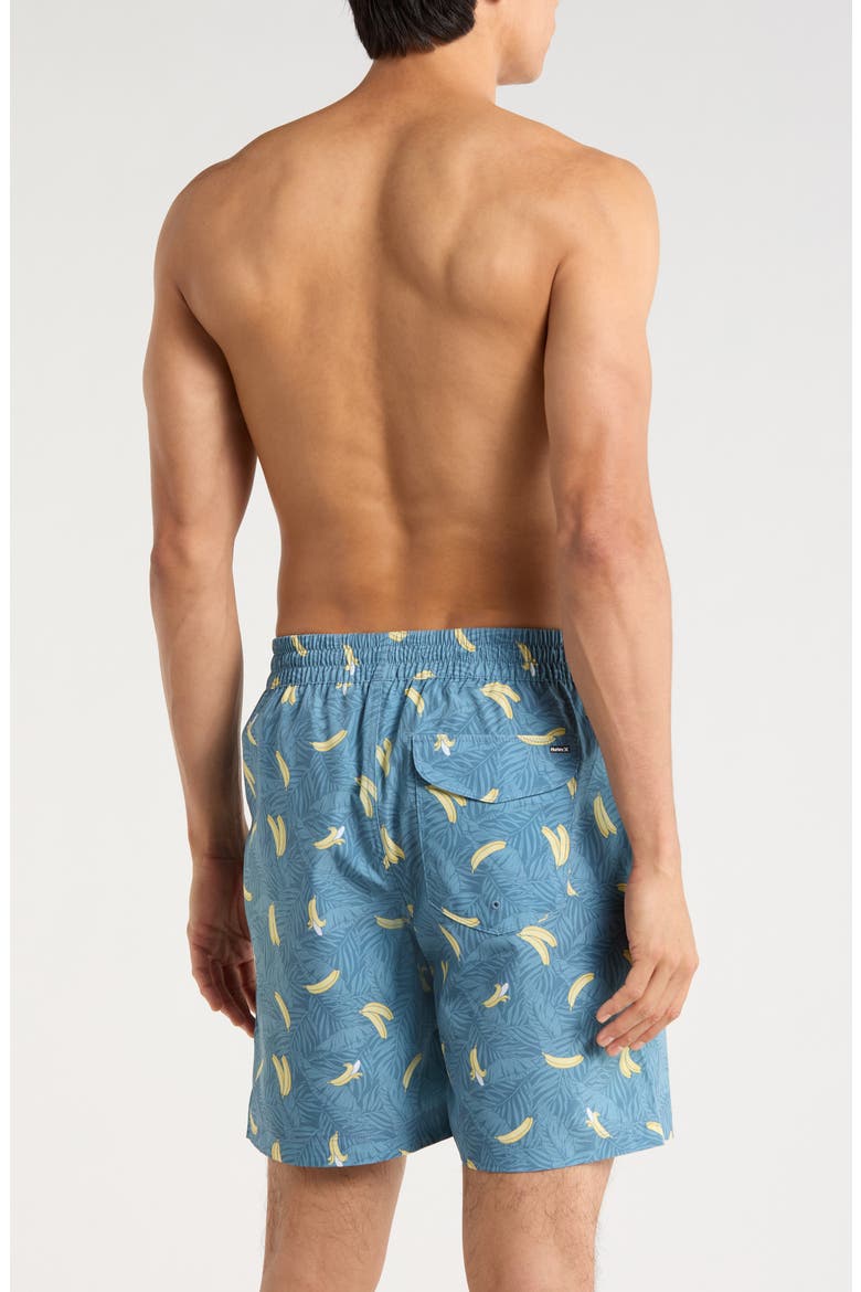 Going Bananas Volley Swim Trunks, Alternate, color, GREY/ NAVY