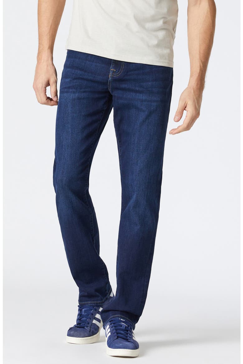 Matt Relaxed Straight Fit Jeans, Main, color, DEEP BRUSHED