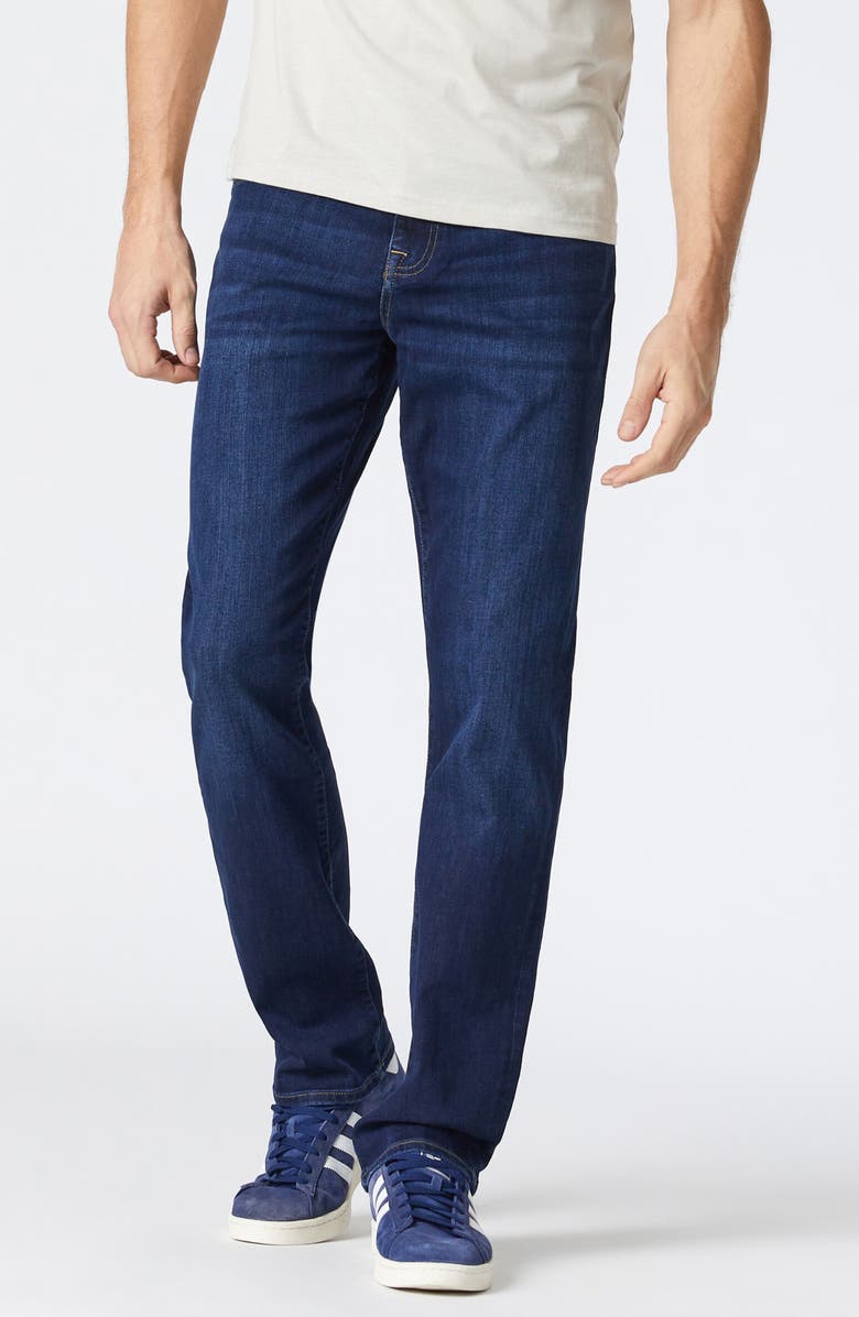 Mavi Jeans Matt Relaxed Straight Fit Jeans, Main, color, Deep Brushed Williamsburg