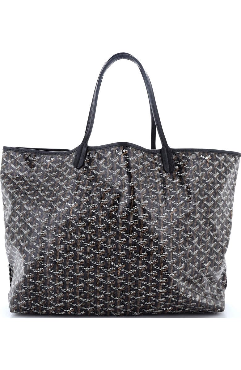 Pre-Owned Goyard Saint Louis Tote Coated Canvas GM, Alternate, color, Black