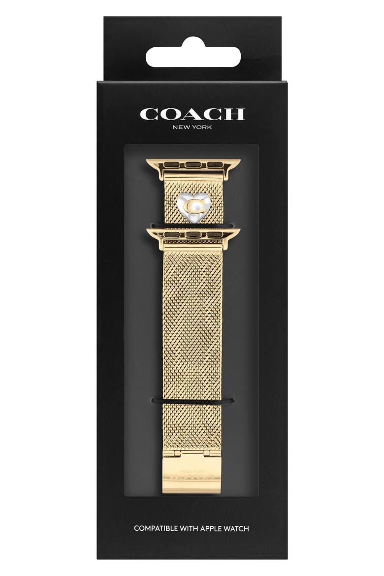 Mesh Bracelet Band for Apple Watch®, Main, color, GOLD