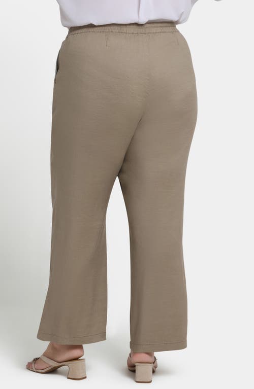 NYDJ NYDJ DRAWSTRING RELAXED FIT LINEN BLEND PANTS