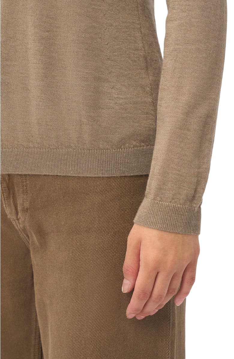 GOBI Mongolian Cashmere Cashmere Silk Turtleneck Sweater, Alternate, color, Taupe