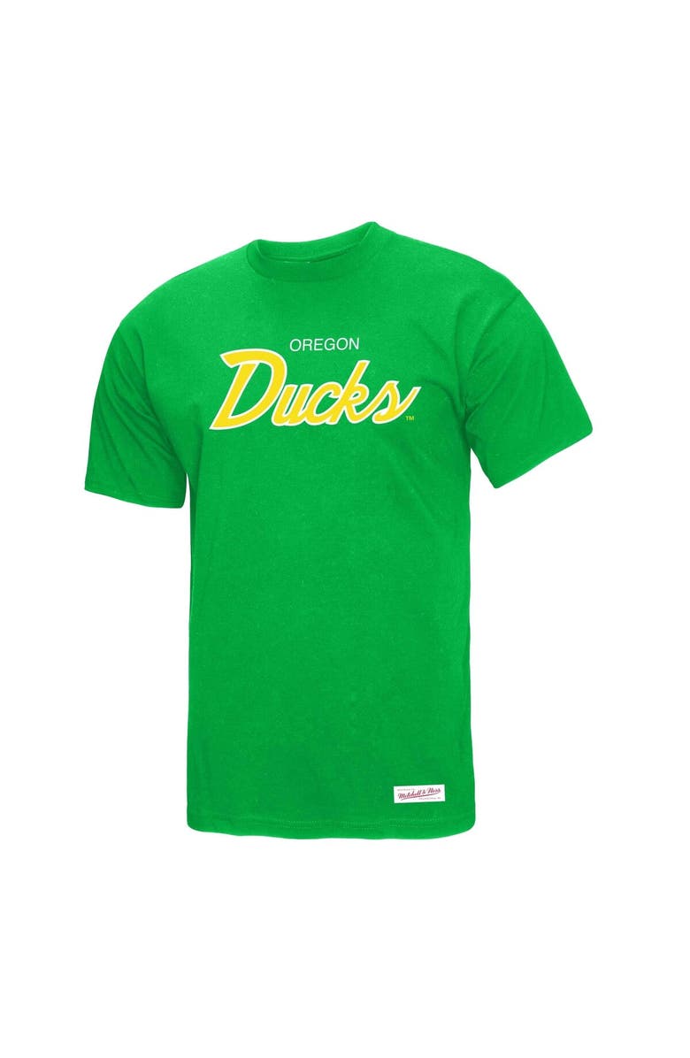 Mitchell & Ness Men's Mitchell & Ness Green Oregon Ducks Elite Script T-Shirt, Alternate, color, Green