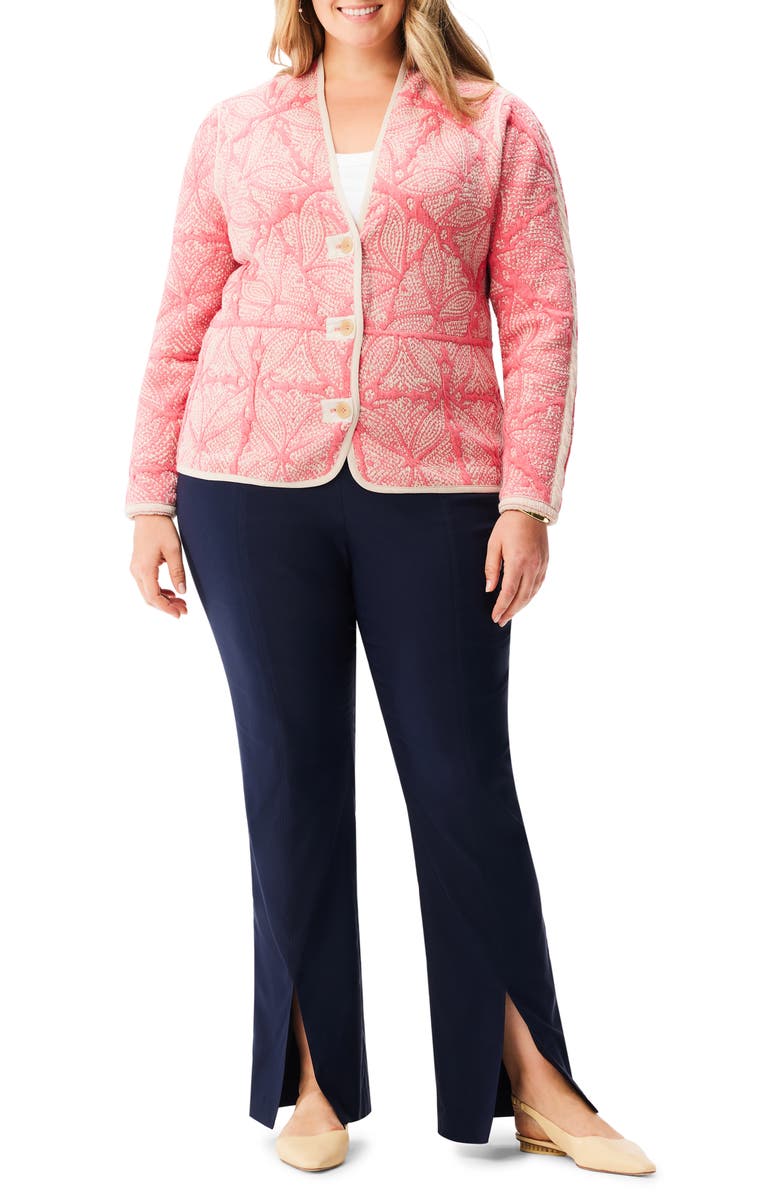 NIC+ZOE Jetset Knit Jacket, Alternate, color, Pink Multi