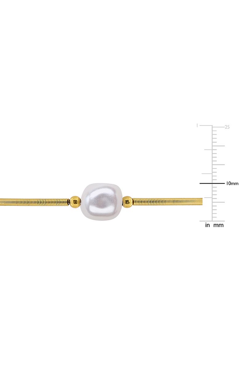 DELMAR Cultured Pearl Coiled Bangle Bracelet, Alternate, color,