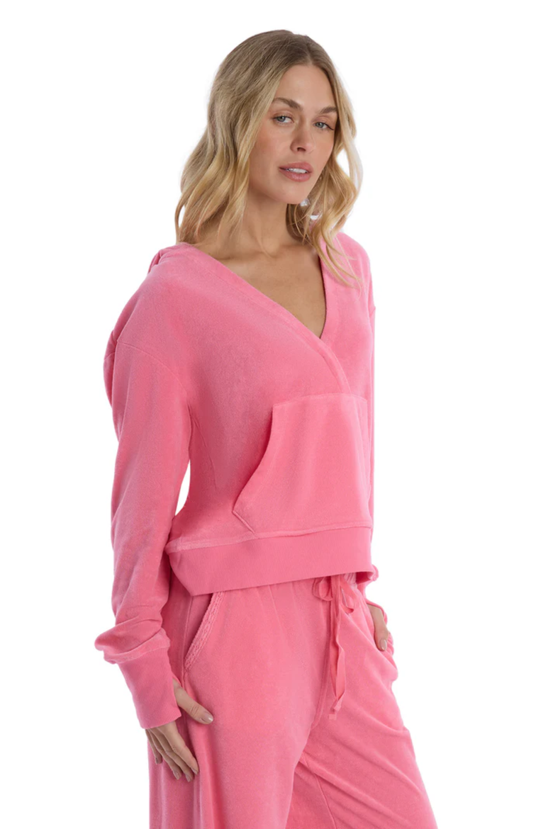 Hoodie with Kangaroo Pocket, Alternate, color, Pink Lemonade