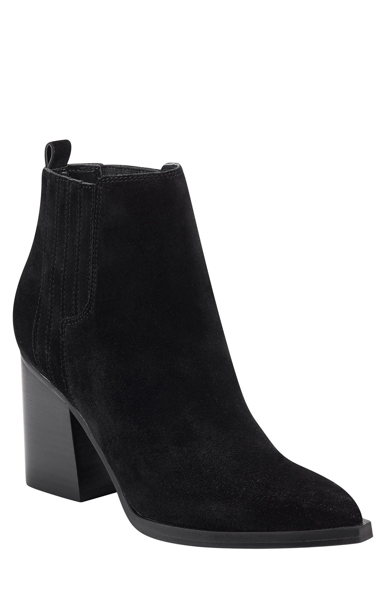 Marc Fisher Matter Pointed Toe Chelsea Western Bootie, Main, color, 