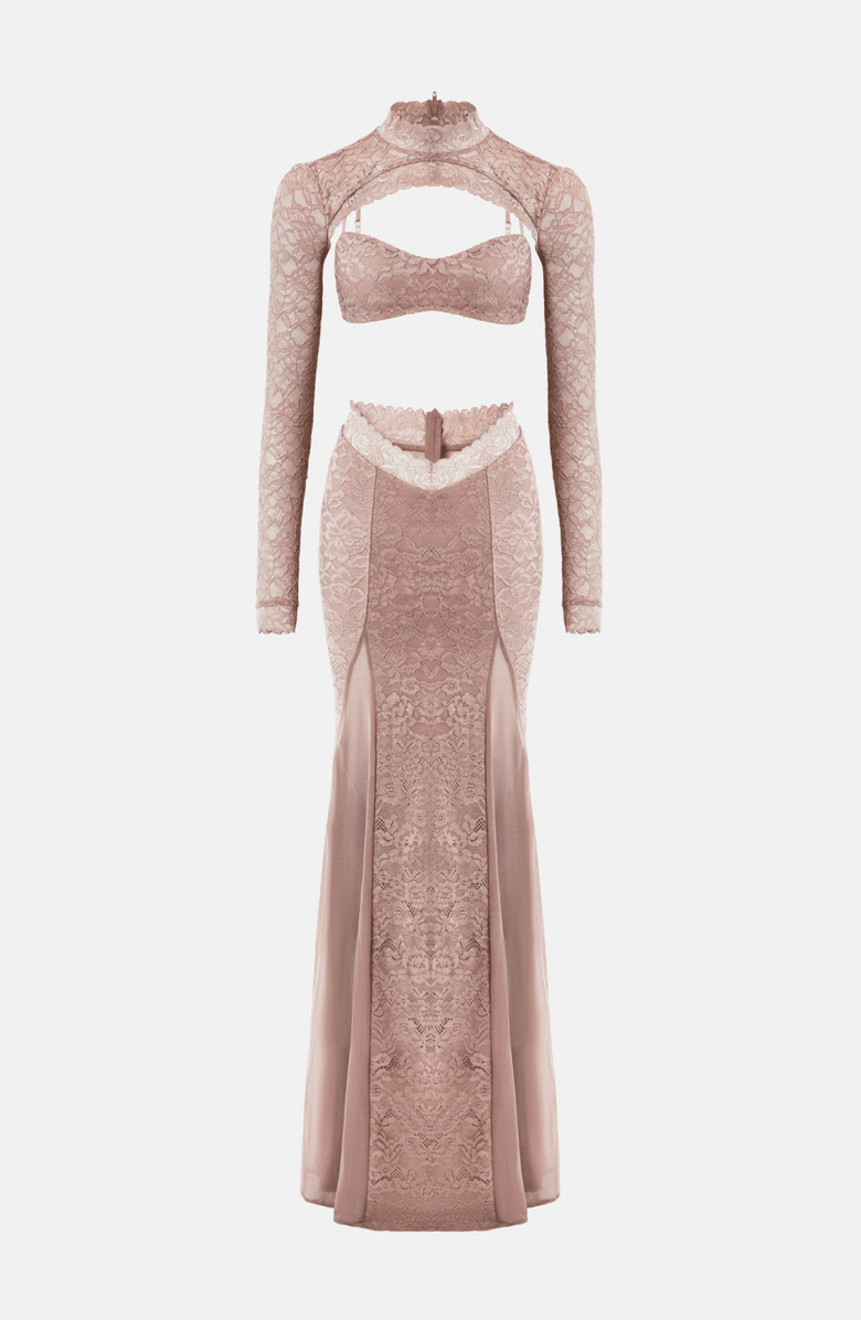 OW Collection NAIA Maxi Dress 3 Piece Set, Alternate, color, Light Pink