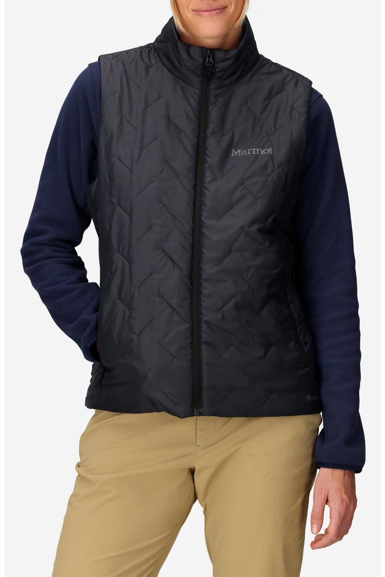 MonoQuilt Vest, Main, color, BLACK